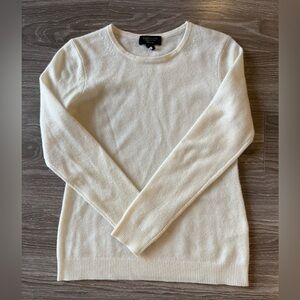 Charter Club Soft Cream Crew Neck Sweater